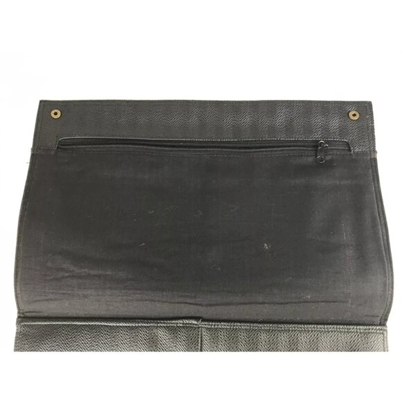 Saddle River Folio Document Case‎ Womens Black Brown Leather Brief Bag - Picture 9 of 9